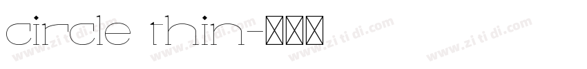 circle thin字体转换